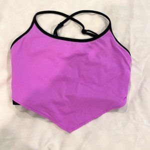 Mossimo Fuchsia Pink Workout Top w/Bra - L